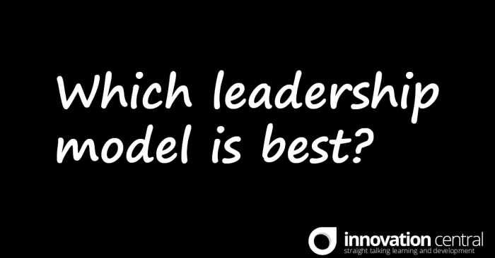 which leadership model is best image